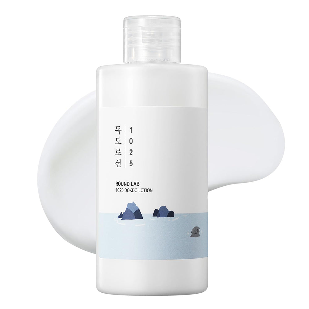 Round Lab Dokdo Lotion Lightweight Moisturizer with Triple Hyaluronic Acid 6.76Oz (200ml)
